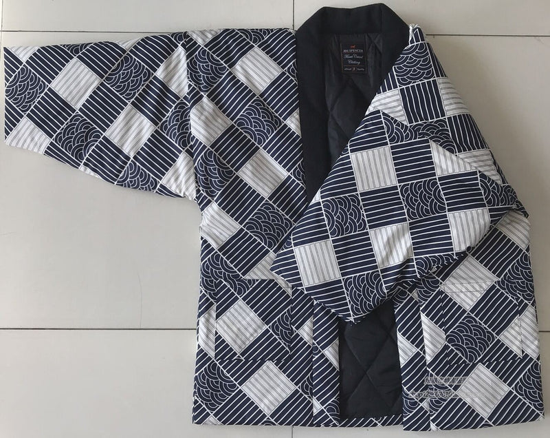 Winter Männliche Warme Kimono Haori Dicke Baumwolle Gefütterte Jacke Herbst Casual Home Kleidung Männer Einfarbig Lose Mantel M2117