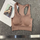 Nahtloser Fitness-Frauen-Yoga-Anzug, hochdehnbar, Workout-Sport-Set, gepolsterter Sport-BH, hohe Taille, Sport-Leggings, Fitnessstudio