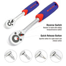 WORKPRO 108-teiliges Auto-Reparatur-Werkzeug-Set, Auto-Reparatur-Werkzeug-Kits, Steckschlüssel-Set, Bit-Set, Ratschenschlüssel