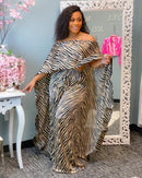 2-teiliges Set Frauen Afrika Kleidung African Dashiki Neue Mode Zweiteiler Lange Tops + Breite Hosen Party Große Größe Für Dame