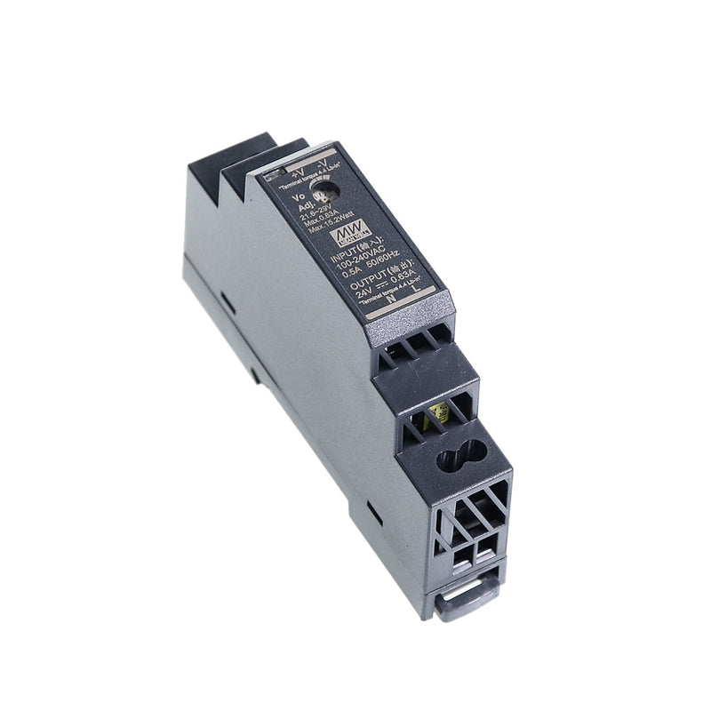 Original Mean Well HDR-15 30 60 100 150 series DC 5V 12V 15V 24V 48V meanwell Ultra Slim Step Shape DIN Rail Power Supply