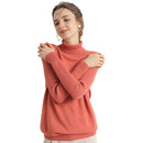 Frauen Rollkragenpullover aus Merinowolle und Kaschmir mit langen Ärmeln Herbst-Winter-Pullover Damen Strickpullover Damen Pullover Pullover