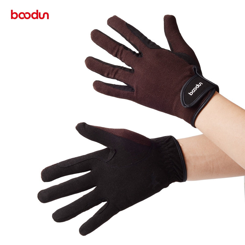BOODUN Professional Horse Riding Gloves for Men Women Wear-Resistant Antiskid Equestrian Gloves Horse Racing Gloves Equipment
