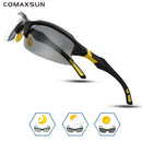 COMAXSUN Professionelle polarisierte Fahrradbrille Fahrradbrille Fahren Angeln Outdoor Sport Sonnenbrille UV 400 Tr90
