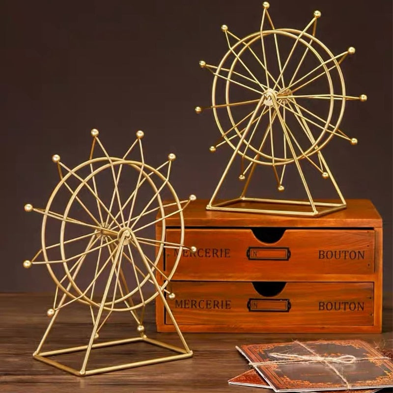 Home Decoration Crafts Accessories Simple Modern Room TV Cabinet Wine Cabinet Decoration Rotating Ferris Wheel Small Decorations