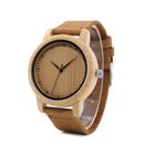 Relojes BOBO BIRD Lovers para mujer, reloj femenino de madera de bambú para hombre, correa de cuero, reloj de pulsera de cuarzo hecho a mano, erkek kol saati