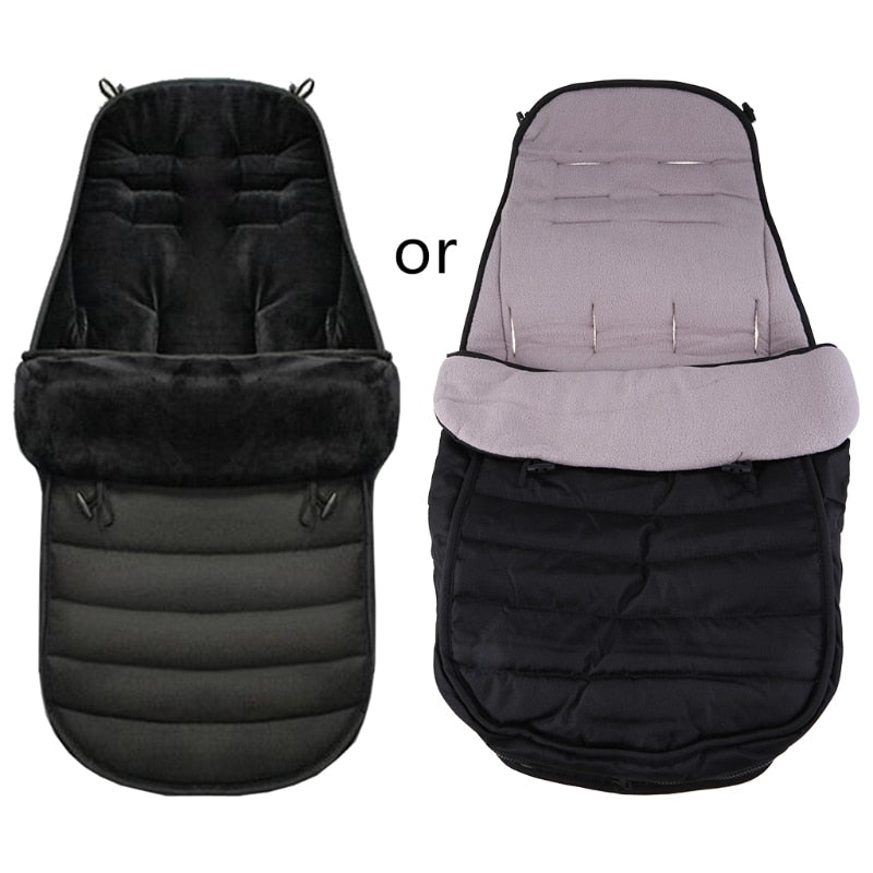 Winter Thick Warm Sleeping Bags Windproof Baby Sleepsack Envelope For Newborn Infant Stroller Cushion Footmuff For Pram