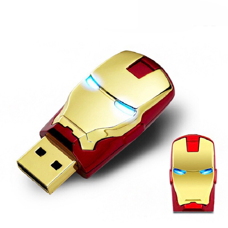 Nueva unidad Flash USB de Disney, 32GB, 16GB, 8GB, Iron Man, Capitán América, Thor, película, figura alrededor de U, disco, regalo de Navidad para adultos