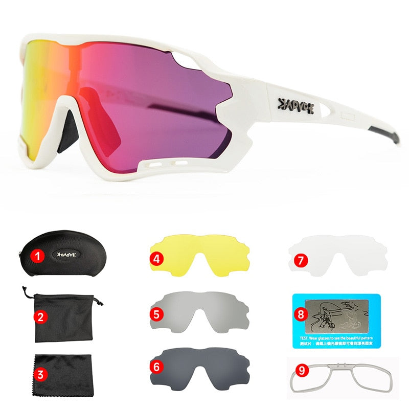 MTB bicicleta gafas hombre mujer Ciclismo gafas de sol Uv400 polarizado bicicleta gafas deportes carreras montar gafas Ciclismo 1 lente