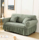 Elastic Sofa Cover Living Room Solid Color Sofa Cover Lattice Sofa Cover Elegant Skirt for Living Room Armchair Couch Sofa