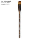 1 STÜCK 256 Flache Hochwertige Ziegenhaar Holzgriff Aquarell Künstler Künstlerbedarf Pinsel