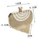 GLOIG Fashion Damen Quaste Abendtaschen Diamanten Perlen Clutch Hochzeit Geldbörse Schulter Party Laedes Case Geldbörse