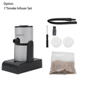 BORUiT Portable Molecular Cuisine Smoke Infuser Food Cold Smoke Generator Smoking Gun Meat Burn Smokehouse Cooking for BBQ Grill