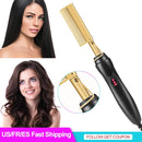2 in 1 Hot Comb Glätteisen für Perücken Glättbürste Elektrische Glätteisen Haarglätter Bürste Lockenwickler Styling-Werkzeuge