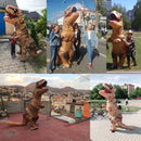 Erwachsene Kinder Maskottchen Aufblasbare Dinosaurier Kostüme Dino T-Rex Purim Halloween Party Kostüm Für Karneval Cosplay Frack