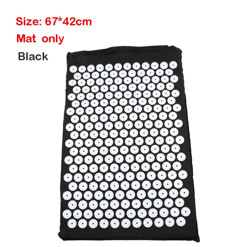 Yoga Acupressure Mat Back Body Relieve Stress Tension ABS spike Acupressure Massage Relaxation Pain Pad Mat