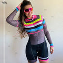 Mono de ciclismo XAMA Pro para mujer, mono de manga larga para bicicleta, mono MTB, ropa de ciclismo, Jersey indefinido