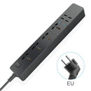 WIFI Smart Power Strip Universal Funktioniert mit Alexa Googlehome Multi Plug Four Takes 6AC Socket 4 USB Voice Control UK/EU/US/AU