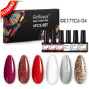 Gelfavor Gel esmalte de uñas juego de manicura semipermanente esmalte de uñas UV barniz híbrido Soak-off Gel Kits para extensión Nail Art