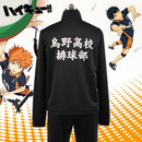 2020 Neue Anime Haikyuu Cosplay Jacke Haikyuu Schwarz Sportswear Karasuno High School Volleyball Club Uniform Kostüme Mantel