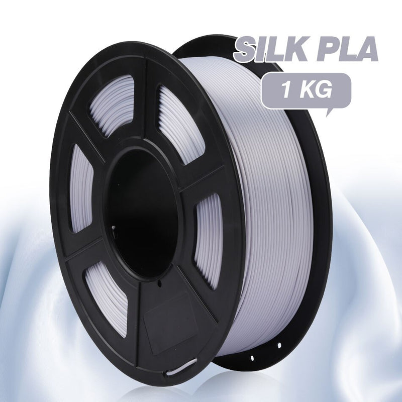 SUNLU SILK 3D-Druckfilament 1,75 mm +/- 0,02 mm, 1 kg, nahezu Seideneffekt, glatt und zart, mehr Zähigkeit als PLA und PLAPLUS