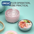 JMSC Food Warm Injection Heißwasserisolierung Kindergeschirr Edelstahl Geschirr Baby Sucker Futternapf Teller Nette Gadgets