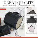 Sonnenbrillen-Organizer-Box Multi-Slot-Brillenaufbewahrung, faltbare tragbare Brille, Reise, PU-Ledertasche, Heimspeicher, Dropshipping