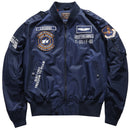Hip-Hop-Jacke Herren Hochwertige dicke Armee-Marine-Weiß-Militärmotorrad Ma-1-Flieger-Pilot Herren-Baseball-Bomberjacke Herren