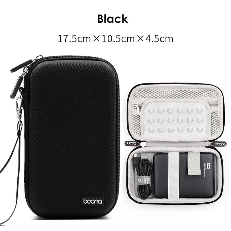 Hard Shell Digital Gadgets Storage Bag for Mac Adapter Mouse Data Cable Earphone HDD Electronics Gadgets Organizer Case