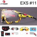 X-TIGER Photochrome Fahrradbrille 5 Linsen UV400 Mountainbike Brille Herren Outdoor Sport Fahrradbrille mit Myopie Rahmen