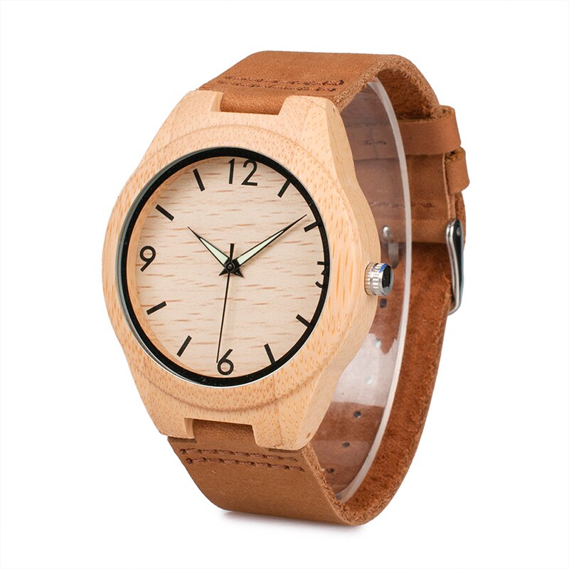 Couple Watches BOBO BIRD Men Women Universal Bamboo Watch on Clearance Wooden Leather Quartz Wristwatch часы женские Great Gift