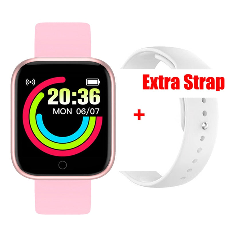 Y68 Smart Watch D20 Männer Fitness Herzfrequenz Tracker IP67 Frauen Blutdruckmessgerät Bluetooth Uhr für IOS Android Xiaomi Kids