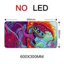 Sovawin Gaming Mauspad RGB Hintergrundbeleuchtung Matte 900x400 Gamer XXL Computer Mousepad CS GO Hyper Beast Rutschfeste Gummi Schreibtischunterlage für PC