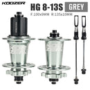 NEW Koozer XM490 PRO Hubs 4 Bearing MTB Mountain Bike Hub Rear 10*135mm QR100*15 12*142mm Thru 32 Holes Disc Brake Bicycle Hub