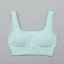 Legging deportivo de cintura alta, ropa deportiva para gimnasio para mujer, traje de Yoga para mujer sin costuras, conjunto de entrenamiento de alta elasticidad, Sujetador deportivo acolchado