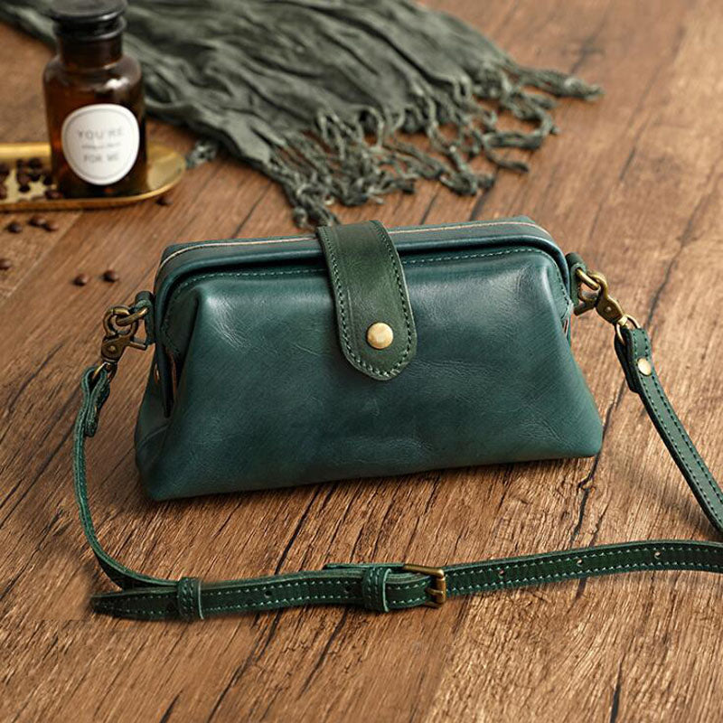 Top Quality Pure Cowhide Shoulder Bags Copper Buckle Messenger Bag Genuine Leather Fashion Ladies Crossbody Bags Female Bolsas