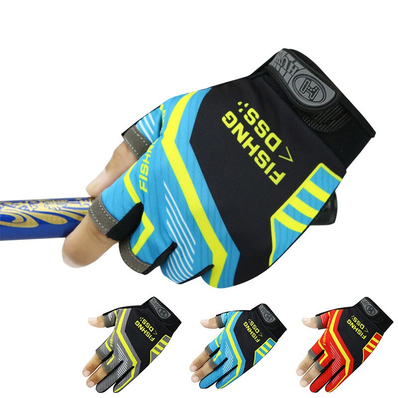 Guantes de pesca deportiva con corte de tres dedos para guantes de caza, guantes protectores de dedos, guantes de pesca con punta de dedo