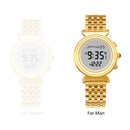 AL Harameen Fajr Time Watch with Azan and Qibla Direction Water Resistant Stainless Steel Islamic Lady Prayer Clock