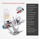 16-in-1-Fahrrad-Multifunktionswerkzeug, Kettenbrecher, Reifenheber, Inbusschlüssel, Radfahren, Fahrradwerkzeug, MTB-Wartung, Reparatur-Werkzeug-Set