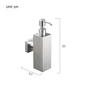 304 Stainless Steel Soap Dispenser Wall Mount, Manual Liquid Soap Dispenser Shampoo Dispenser for Kitchen and Bathroom