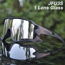 ACEXPNM Polarisierte Mountainbike Fahrradbrille Outdoor Sports Fahrradbrille UV400 4 Linsen Fahrradbrille Herren Damen Sonnenbrille