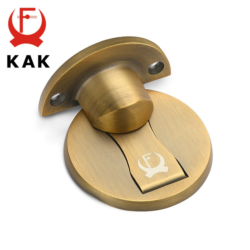 KAK Magnetic Door Stops 304 Stainless Steel Door Stopper Hidden Door Holders Catch Floor Nail-free Doorstop Furniture Hardware