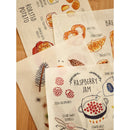 Póster de madera colgante nórdico, colgador de calendario, marco de pan, carteles de frutas, impresiones, imágenes de pared para el hogar, sala de estar, cocina, arte de pared