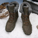 Super Warm Winter Men Snow Boots Outdoor Suede Leather Boots Men Winter Shoes Man High Mid-Calf Keep Warm Botas Hombre