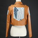 Anime Angriff auf Titan Cosplay Lederjacke Shingeki no Kyojin Cosplay Kostüm Eren Legion Mantel Jacken Halloween Hohe Qualität