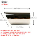 2 teile/satz verchromt edelstahl auto auspuff spitze rohre abdeckungen für audi a1 a3 a4 tt 2009–2015/vw volkswagen passat