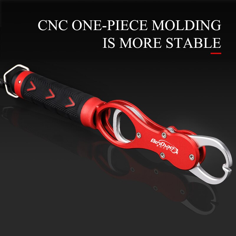 Knots Tool Lip Grip with Scale Catch Fishing Tool Fish Control Clamp Tackle Holder Anti Slip Clip Rope Lip Grip Pliers Aluminum