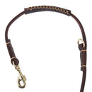 Multifunktionale Zwei-Hundeleine, weicher Echtledergriff, Doppelleinen, P-Kette, Halsband, lang, kurz, für Hundetrainingsleine