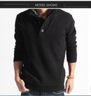 BROWON Herrenbekleidung Winter Einfarbiger Pullover Langarm Gefälschte Zweiteilige Weiches Handgefühl Urlaub Stilvolle Pullover Top Bluse