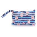 Wasserdichte wiederverwendbare Wickeltasche für Mama Menstruationseinlagen Kinder Windeln Aufbewahrung bedruckte Wetbag Mutterschaft Kinderwagen Wet Bag waschbar